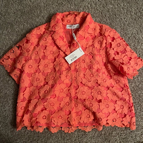 Floral Lace Pink Top - Picture 10 of 10